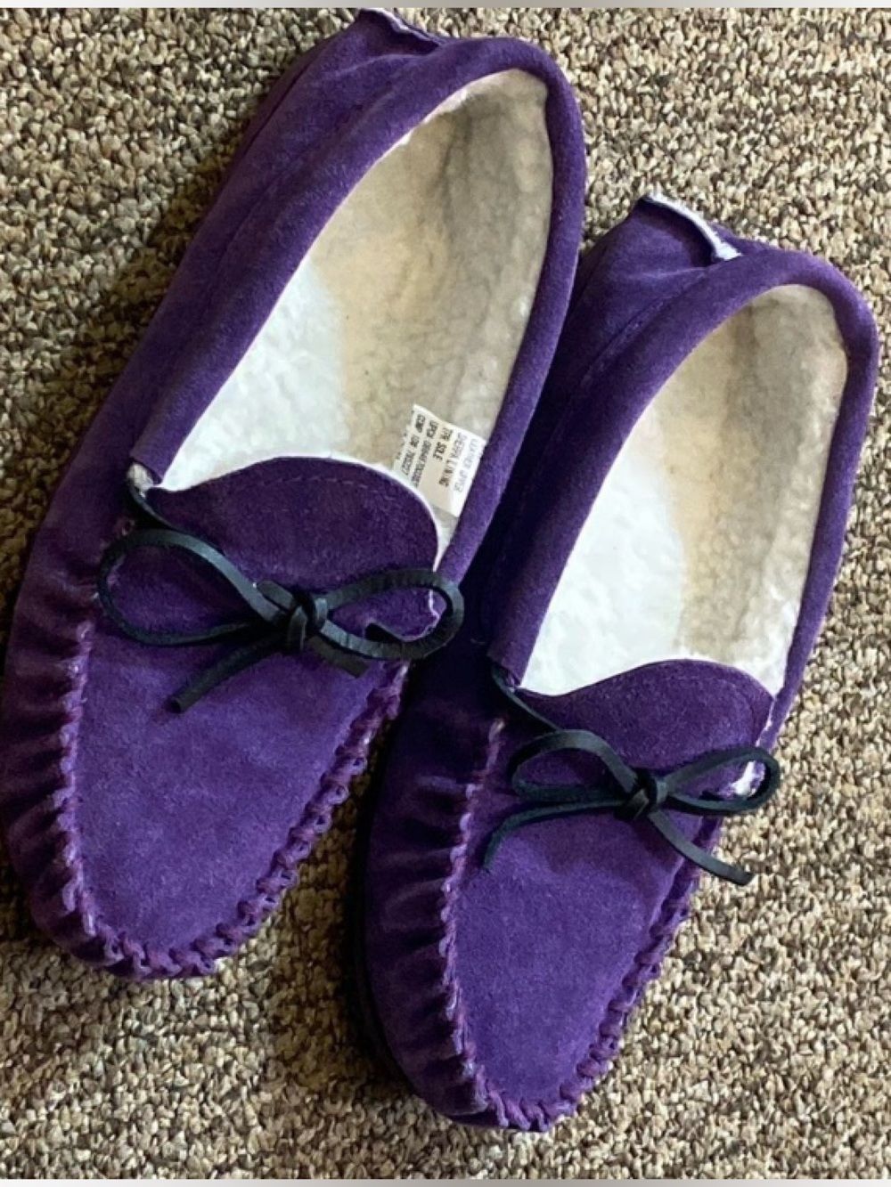 Leather Suede Sherpa Lining Women’s Slippers 🥿 Size 7